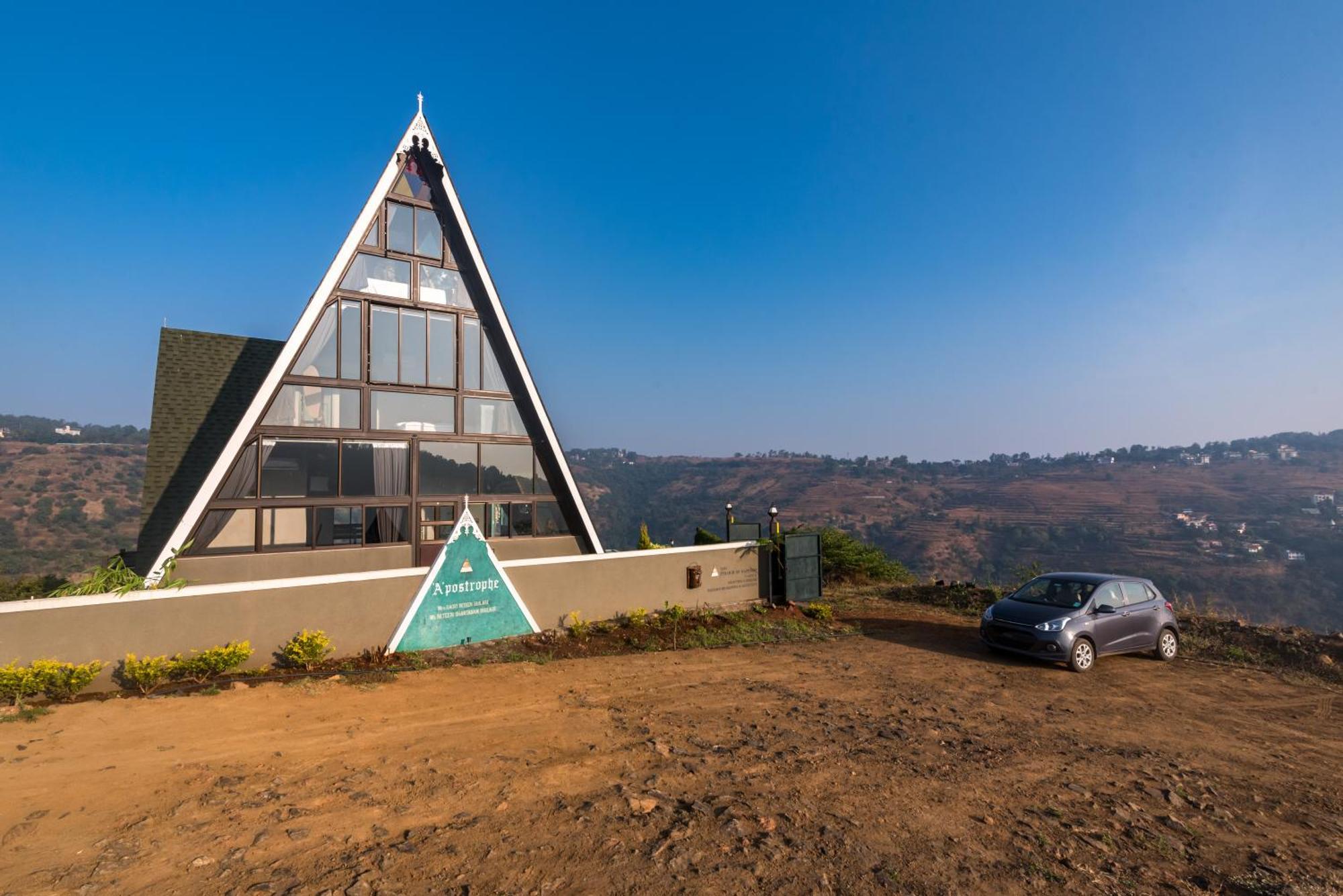 Saffronstays A Vantage, Panchgani - A Pyramid Shaped Unique Luxury Villa With Infinity Valley Views エクステリア 写真