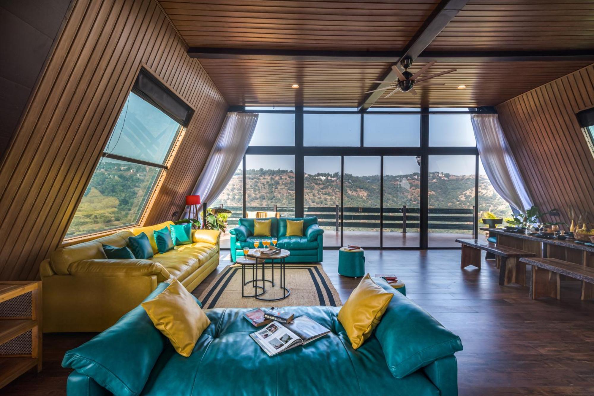 Saffronstays A Vantage, Panchgani - A Pyramid Shaped Unique Luxury Villa With Infinity Valley Views エクステリア 写真